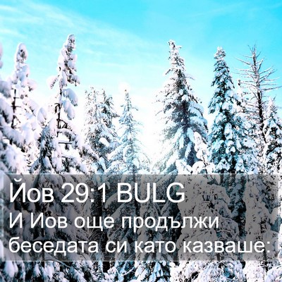 Йов 29:1 BULG Bible Verse Image