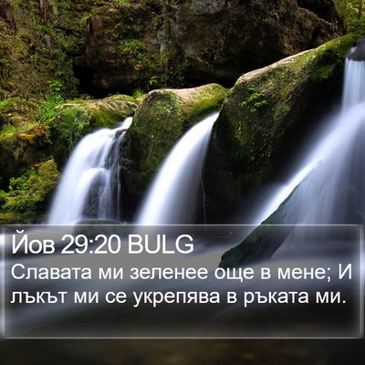 Йов 29:20 BULG Bible Verse Image