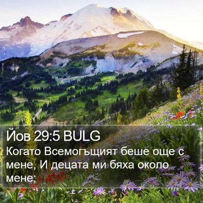 Йов 29:5 BULG Bible Verse Image