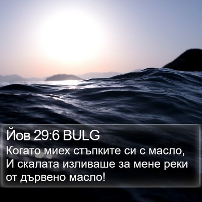Йов 29:6 BULG Bible Verse Image