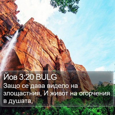Йов 3:20 BULG Bible Verse Image