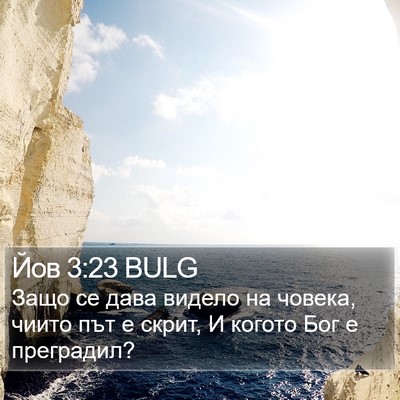 Йов 3:23 BULG Bible Verse Image