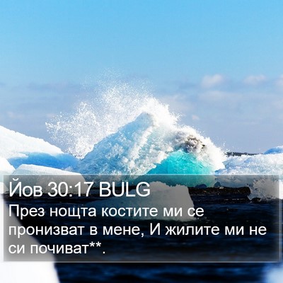 Йов 30:17 BULG Bible Verse Image