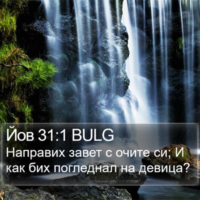 Йов 31:1 BULG Bible Verse Image