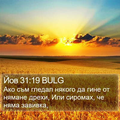 Йов 31:19 BULG Bible Verse Image