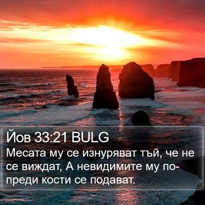 Йов 33:21 BULG Bible Verse Image