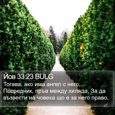 Йов 33:23 BULG Bible Verse Image
