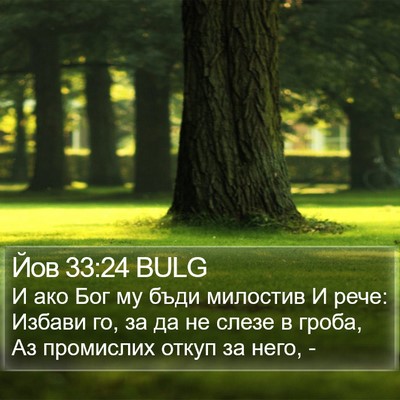 Йов 33:24 BULG Bible Verse Image