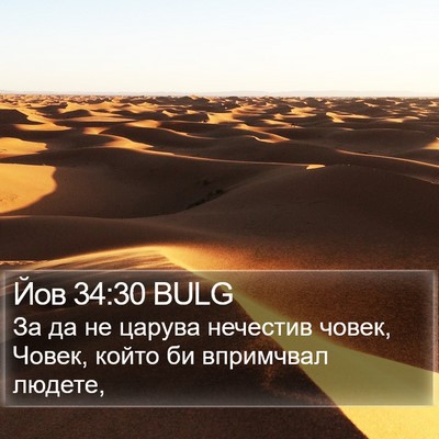 Йов 34:30 BULG Bible Verse Image