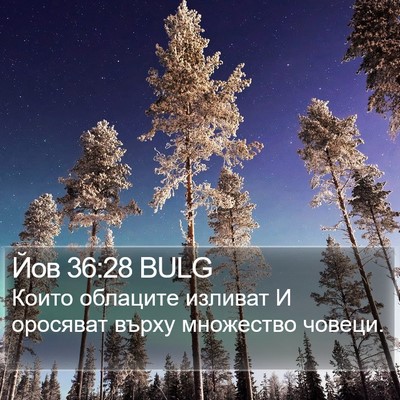 Йов 36:28 BULG Bible Verse Image