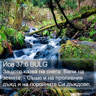 Йов 37:6 BULG Bible Verse Image
