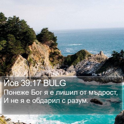 Йов 39:17 BULG Bible Verse Image