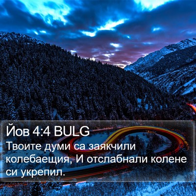 Йов 4:4 BULG Bible Verse Image