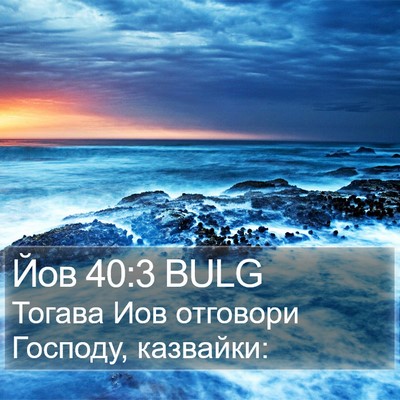 Йов 40:3 BULG Bible Verse Image