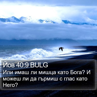 Йов 40:9 BULG Bible Verse Image