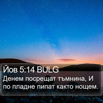 Йов 5:14 BULG Bible Verse Image