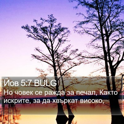 Йов 5:7 BULG Bible Verse Image