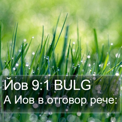 Йов 9:1 BULG Bible Verse Image