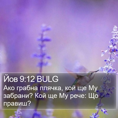 Йов 9:12 BULG Bible Verse Image