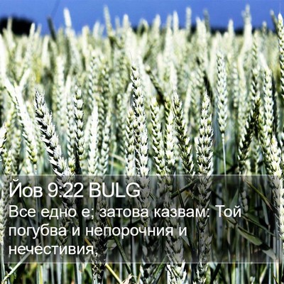 Йов 9:22 BULG Bible Verse Image