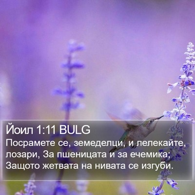 Йоил 1:11 BULG Bible Verse Image