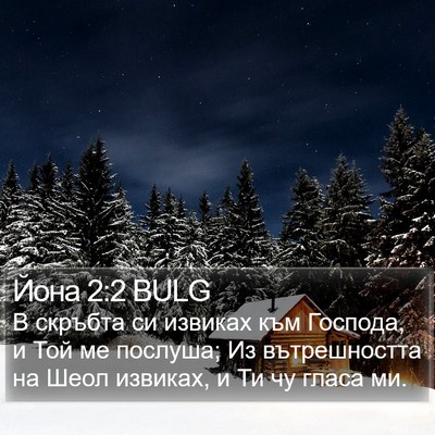 Йона 2:2 BULG Bible Verse Image