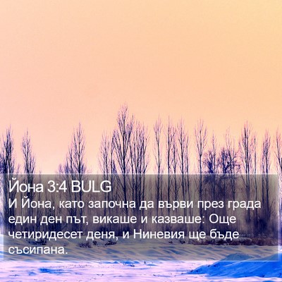Йона 3:4 BULG Bible Verse Image