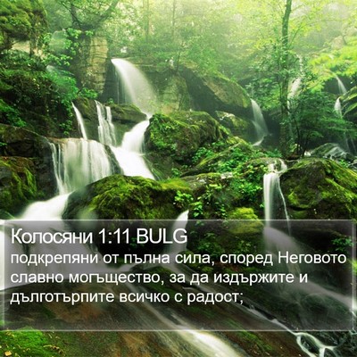 Колосяни 1:11 BULG Bible Verse Image