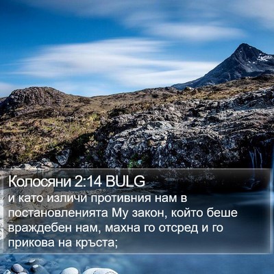 Колосяни 2:14 BULG Bible Verse Image