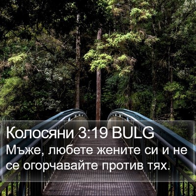Колосяни 3:19 BULG Bible Verse Image