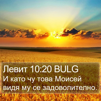 Левит 10:20 BULG Bible Verse Image