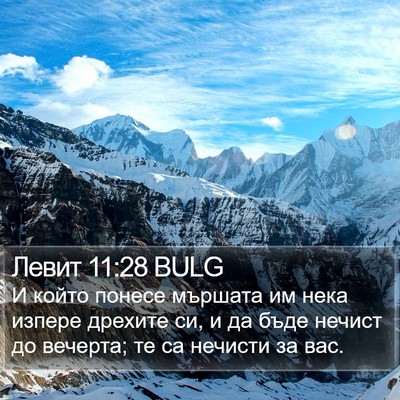 Левит 11:28 BULG Bible Verse Image