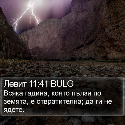 Левит 11:41 BULG Bible Verse Image