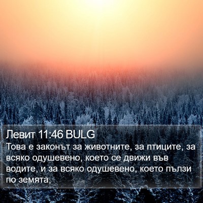 Левит 11:46 BULG Bible Verse Image