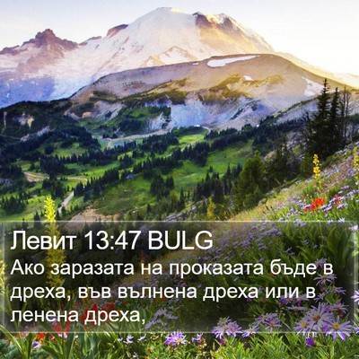 Левит 13:47 BULG Bible Verse Image