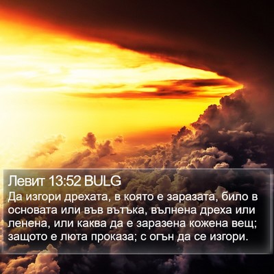 Левит 13:52 BULG Bible Verse Image