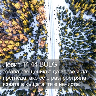Левит 14:44 BULG Bible Verse Image