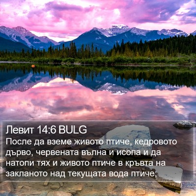 Левит 14:6 BULG Bible Verse Image