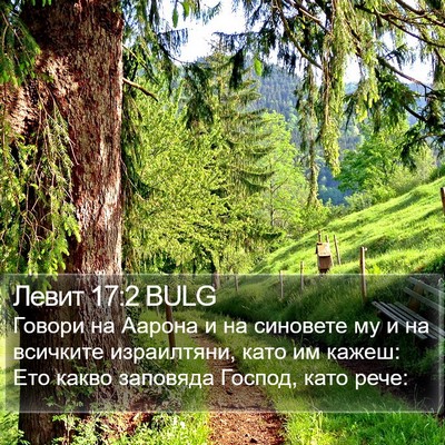 Левит 17:2 BULG Bible Verse Image