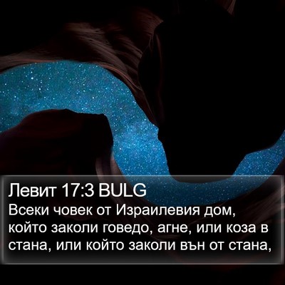 Левит 17:3 BULG Bible Verse Image