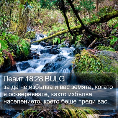Левит 18:28 BULG Bible Verse Image