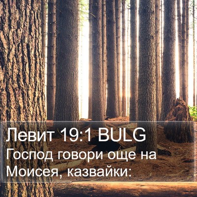 Левит 19:1 BULG Bible Verse Image