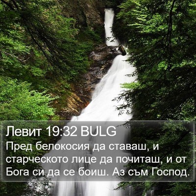 Левит 19:32 BULG Bible Verse Image