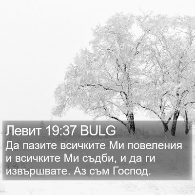 Левит 19:37 BULG Bible Verse Image