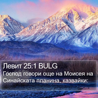 Левит 25:1 BULG Bible Verse Image