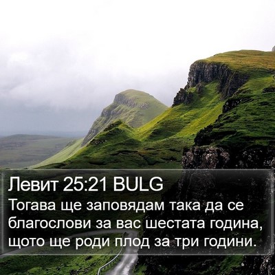 Левит 25:21 BULG Bible Verse Image