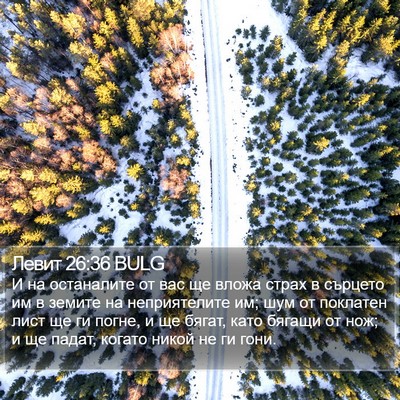 Левит 26:36 BULG Bible Verse Image