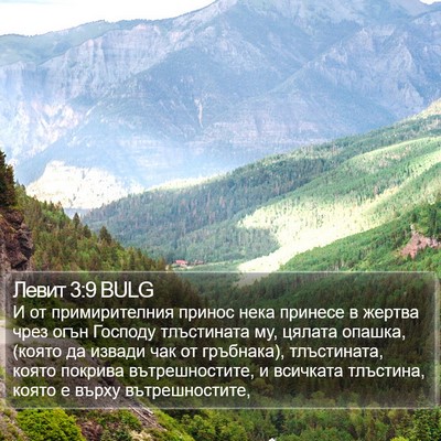 Левит 3:9 BULG Bible Verse Image