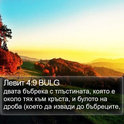 Левит 4:9 BULG Bible Verse Image