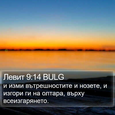 Левит 9:14 BULG Bible Verse Image